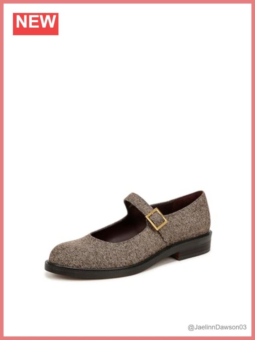 Franco Sarto Melfi Mary Jane Buckle Dress Shoe Women Flats Block Heel